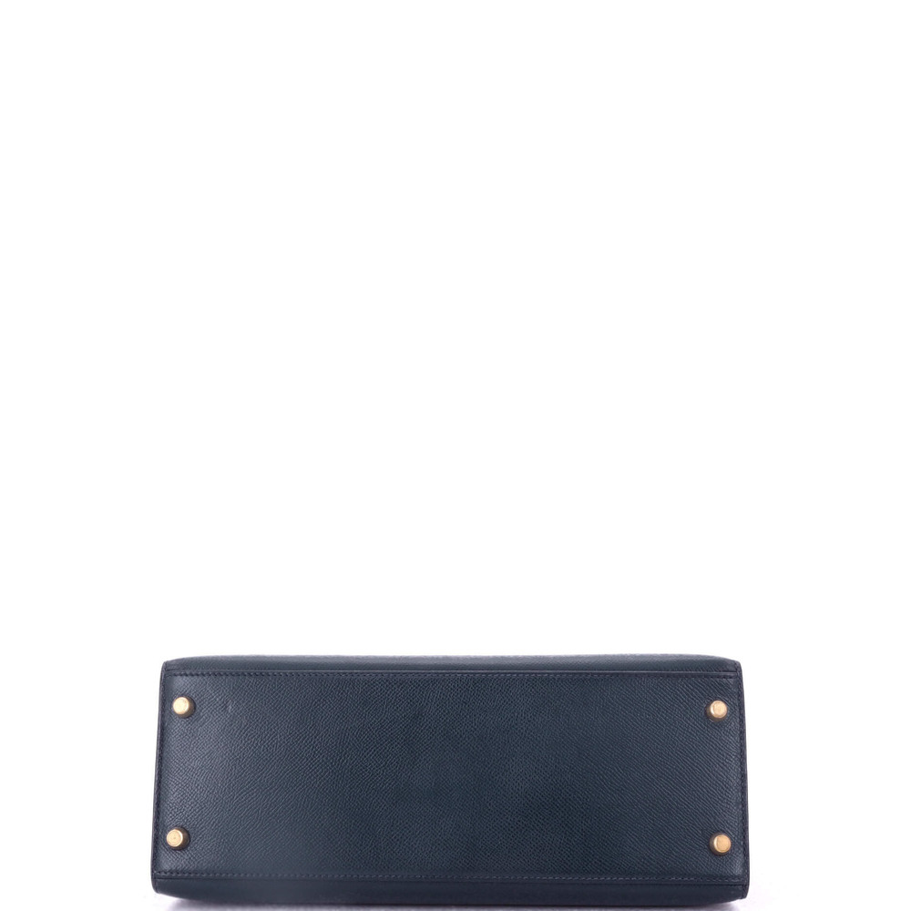 Hermes Kelly 28 Blue Courchevel with Gold Hardware - Picture 5 of 8